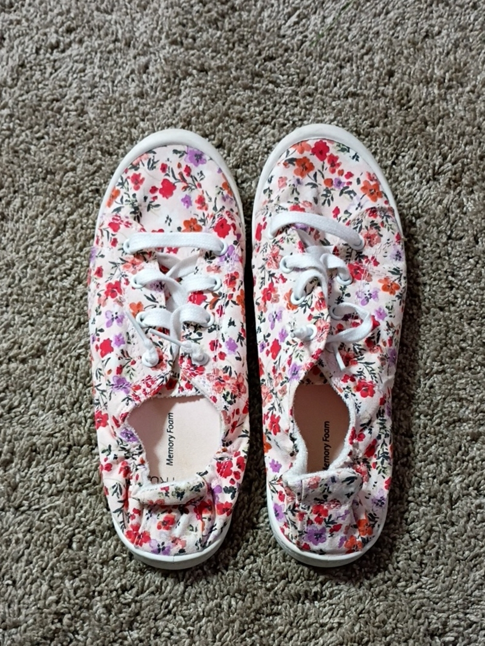 Floral Canvas Sneakers